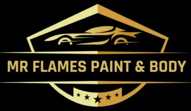 Mr Flames Paint & Body Logo